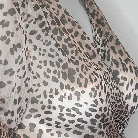 P2F Swim Coverup 2 Pc Top & Shorts Animal Print XS/S Sheer Festival Beach - Picture 8 of 16